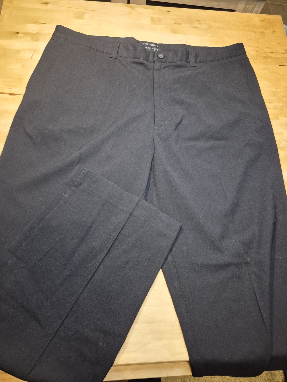 Kenneth Cole Reaction Black Flat Front Dress Pants 4786